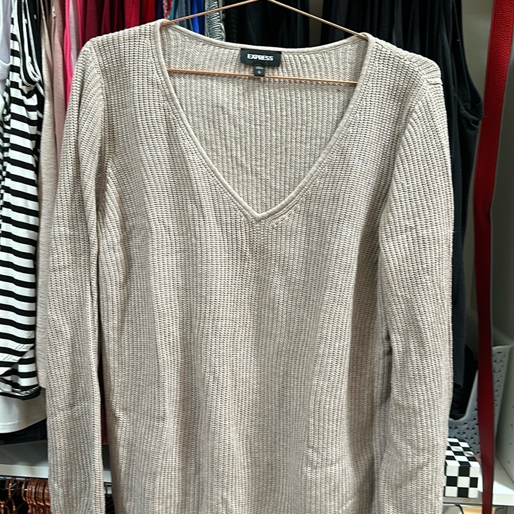 Express lite tan sweater